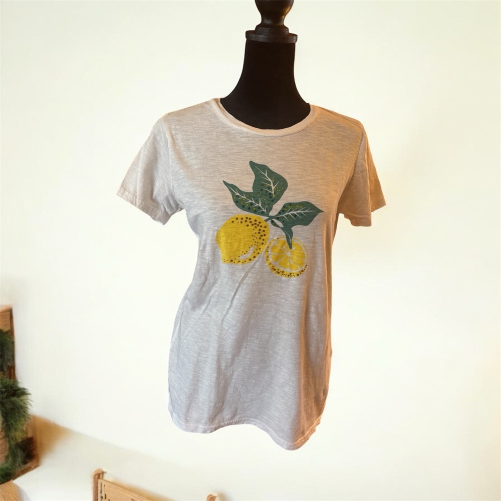 G.H. Bass & Co. Lemon Print Women's Tee